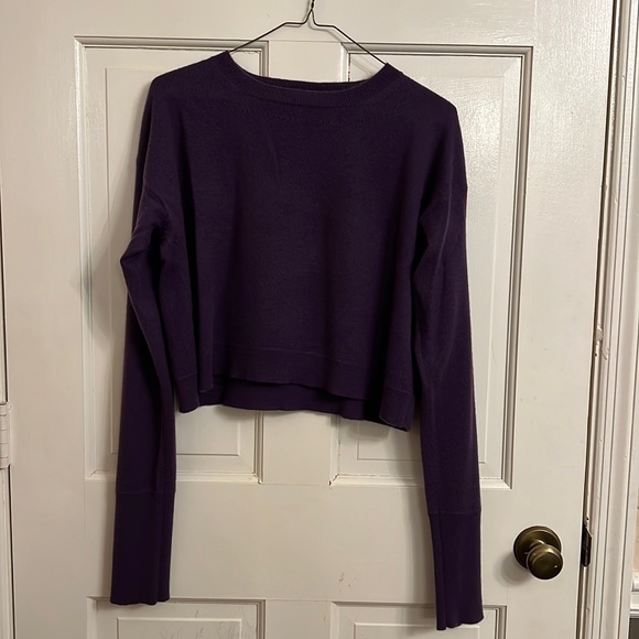 Marni Purple Crewneck Cropped Sweater size 40 - Picture 5 of 13